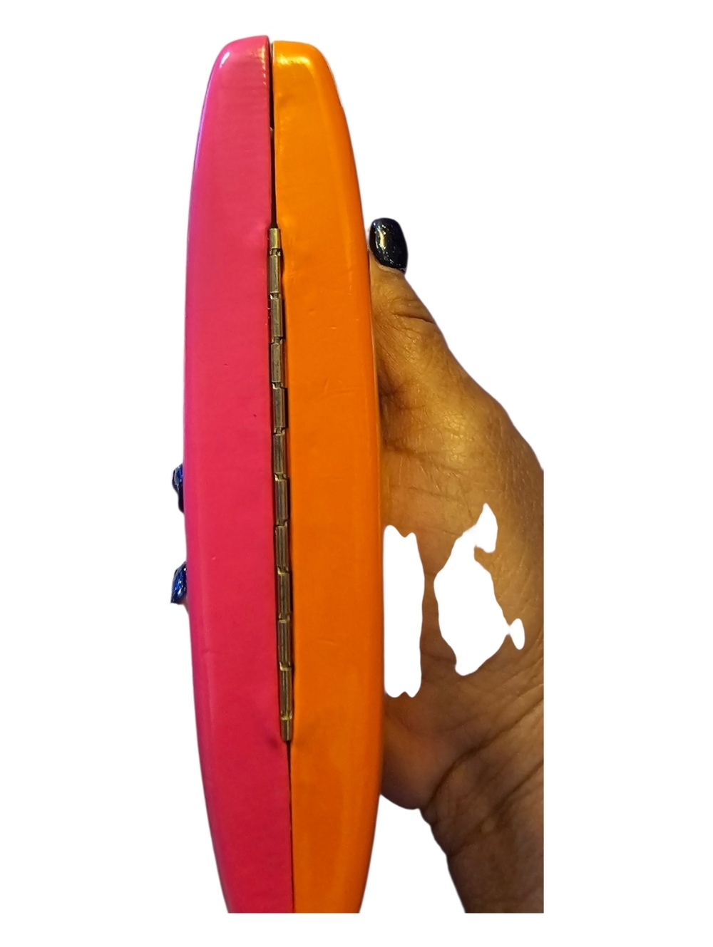 Kate Spade Pink& Orange Sorbet Sunglass & Eyeglass Case - Picture 5 of 5